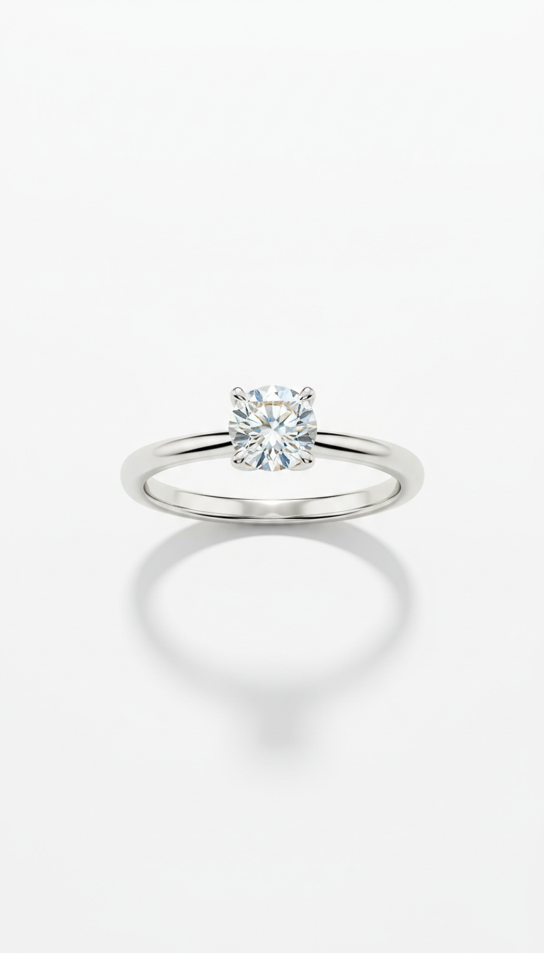 Platinum Solitaire Engagement Ring