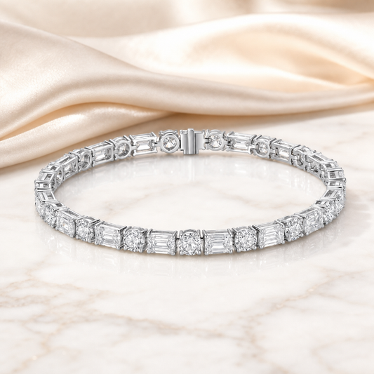 Astra Emerald-Cut Diamond Bracelet
